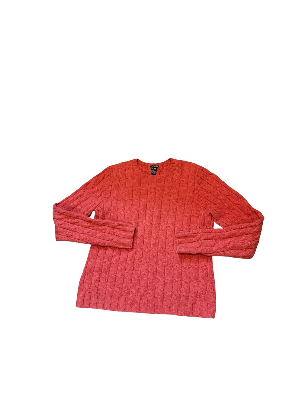 GAP lambs wool Coral Cable Knit Crewneck Sweater